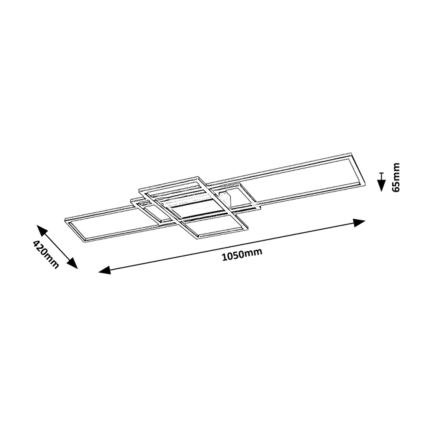 Rabalux - LED Himmennettävä kattovalaisin LED/54W/230V 3000-6500K + kauko-ohjain