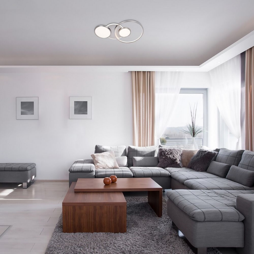Rabalux - LED Pinta-asennettava kattokruunu FULVIA LED/50W/230V kiiltävä kromi