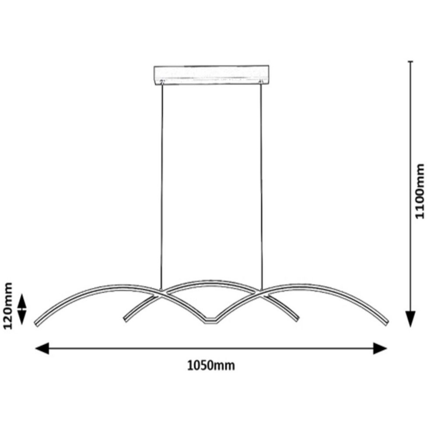 Rabalux - LED-kattokruunu johdossa LED/40W/230V