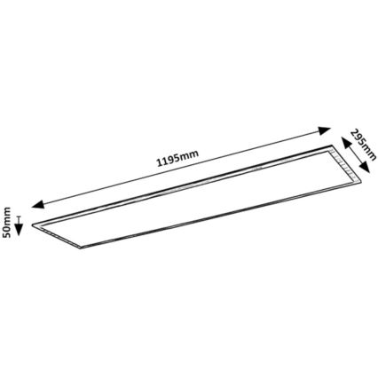 Rabalux - LED Pinta-asennettava paneeli LED/40W/230V 4000K