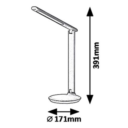 Rabalux 6979 - Himmennettävä LED-pöytävalaisin OSIAS LED/9W/230V
