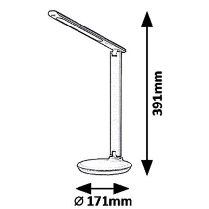 Rabalux 6980 - Himmennettävä LED-pöytävalaisin OSIAS LED/9W/230V