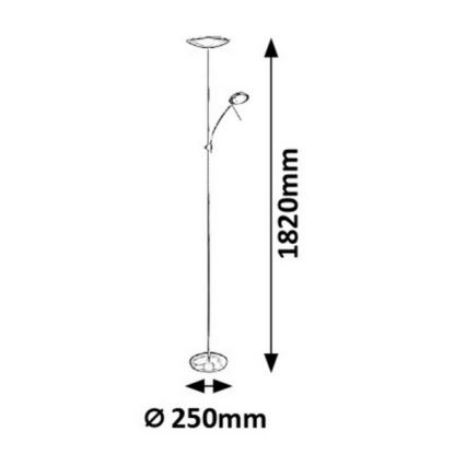 Rabalux - LED-lattiavalaisin 1xLED/18W + 1xLED/5W/230V