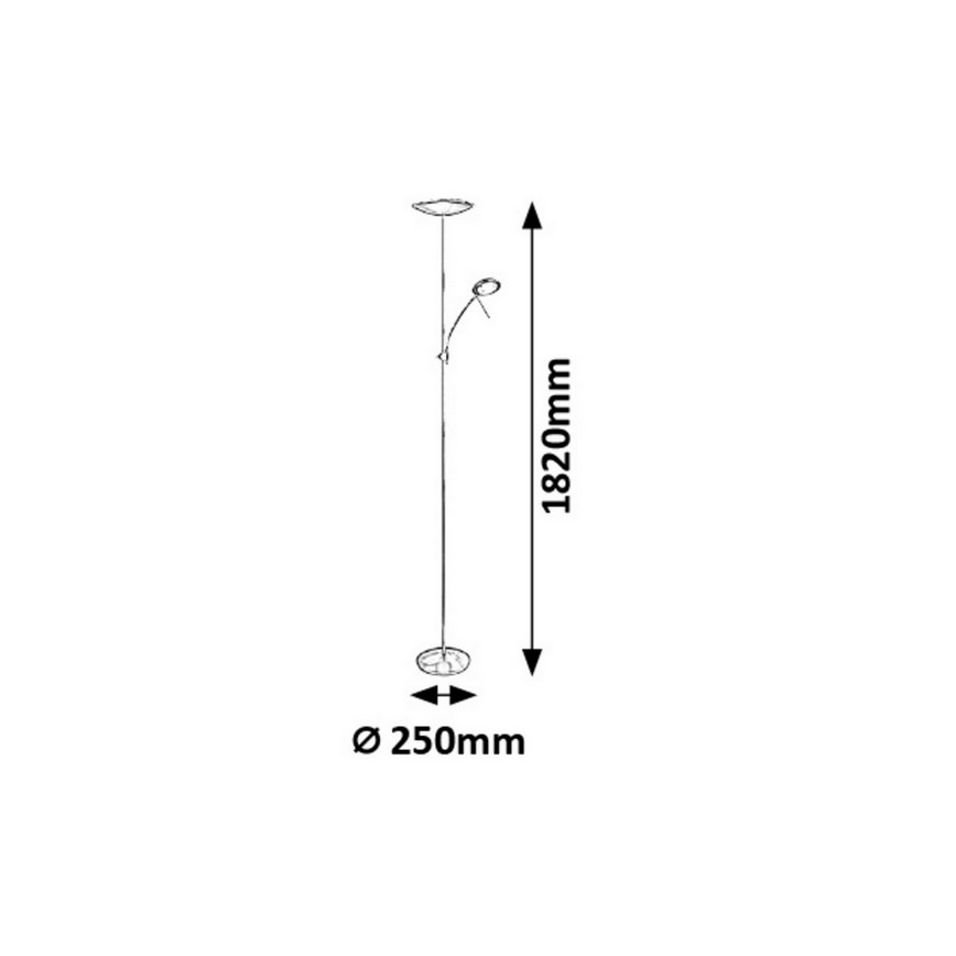 Rabalux - LED-lattiavalaisin 1xLED/18W + 1xLED/5W/230V