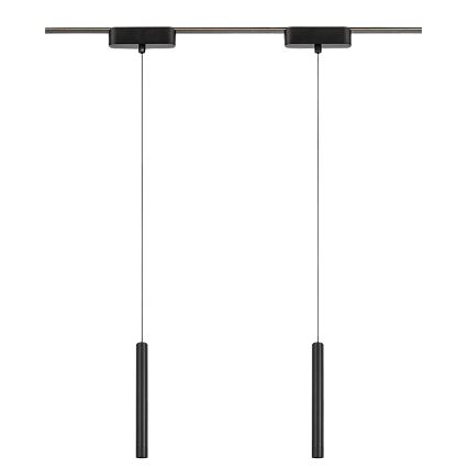 Rabalux - LED-kattokruunu johdossa 1-vaiheiselle kiskojärjestelmälle LED/5W/24V 3000K musta