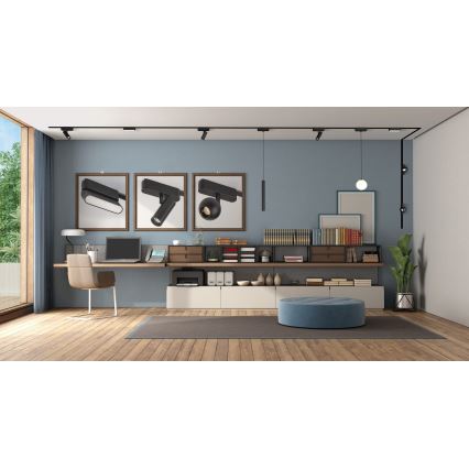 Rabalux - LED Kattovalaisin 1-vaihekiskoon LED/6W/230V 3000K 11,5 cm musta