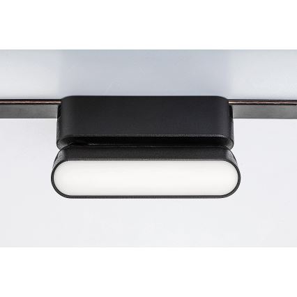 Rabalux - LED Kattovalaisin 1-vaihekiskoon LED/6W/24V 4000K 11,5 cm musta