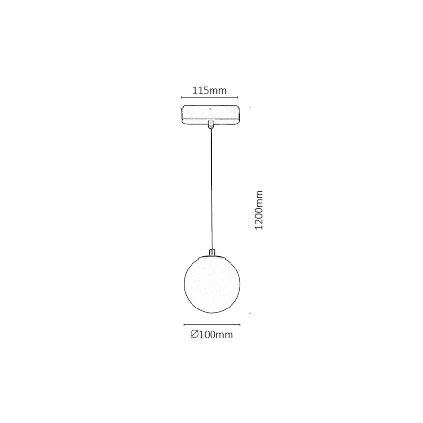 Rabalux - LED-kattokruunu johdossa 1-vaiheiselle kiskojärjestelmälle LED/5W/230V 4000K musta