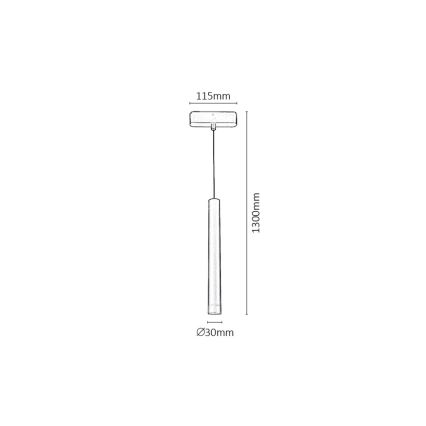 Rabalux - LED-kattokruunu johdossa 1-vaiheiselle kiskojärjestelmälle LED/5W/230V 4000K musta