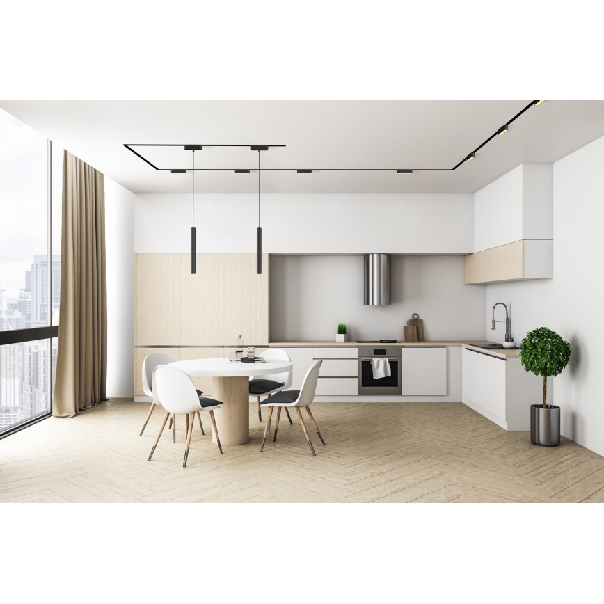 Rabalux - LED Himmennettävä kattovalaisin 1-vaihekiskoon LED/12W/24V 2700-5500K Wi-Fi Tuya 22 cm musta