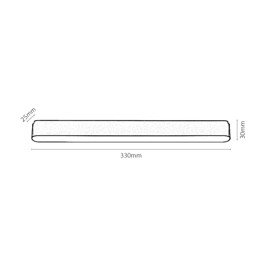 Rabalux - LED Himmennettävä kattovalaisin 1-vaihekiskoon LED/16W/24V 2700-5500K Wi-Fi Tuya 33 cm musta