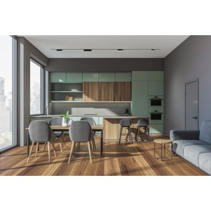 Rabalux - LED Himmennettävä kattovalaisin 1-vaihekiskoon LED/7W/24V 2700-5500K Wi-Fi Tuya 22 cm musta