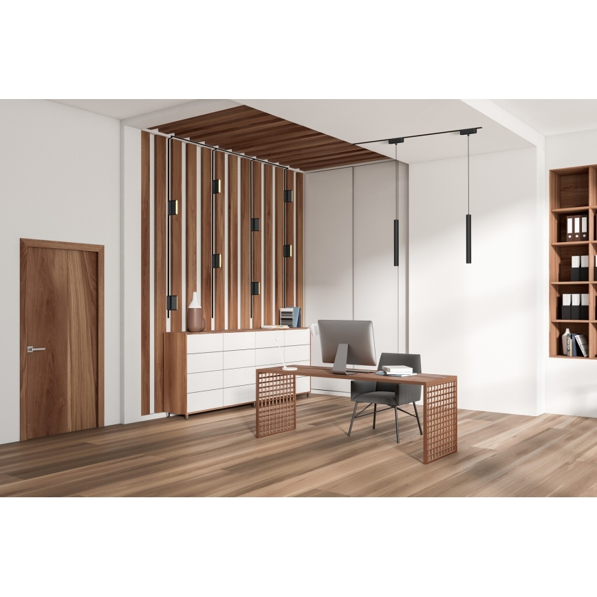 Rabalux - LED Himmennettävä kattovalaisin 1-vaihekiskoon LED/7W/24V 2700-5500K Wi-Fi Tuya 22 cm musta