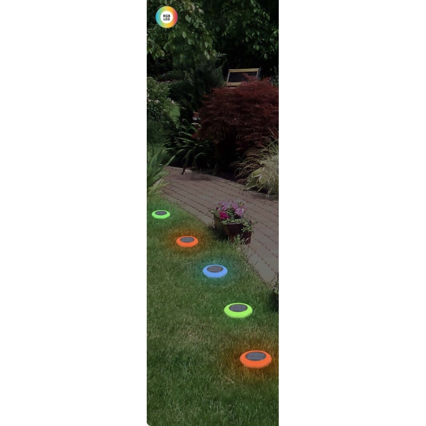 Rabalux - LED RGB aurinkovalo LED/0,6W/3,7V IP65