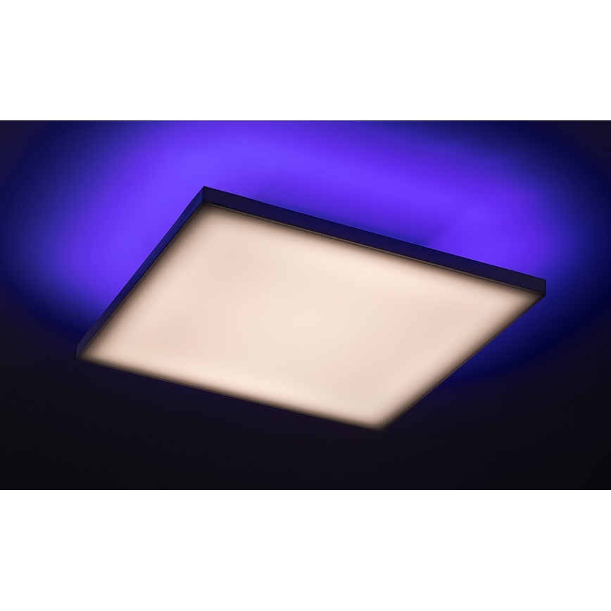 Rabalux - Himmennettävä LED-RGB-kattovalaisin LED/18W/230V 3000-6500K 30x30 cm + kauko-ohjaus