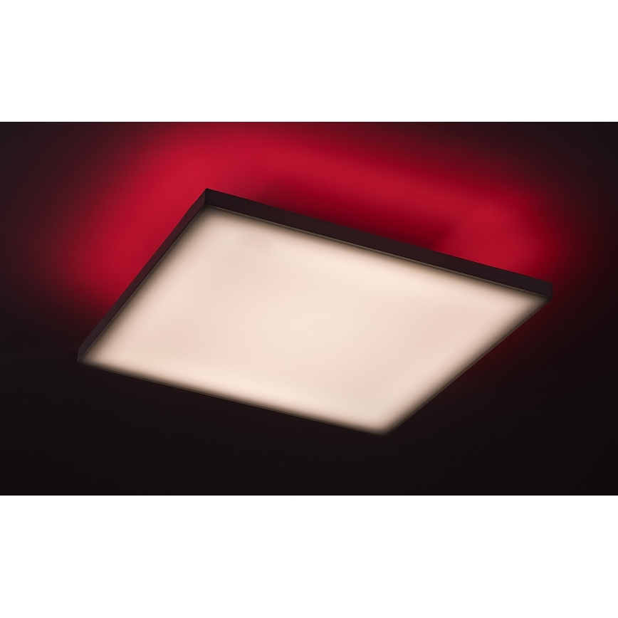 Rabalux - Himmennettävä LED-RGB-kattovalaisin LED/18W/230V 3000-6500K 30x30 cm + kauko-ohjaus