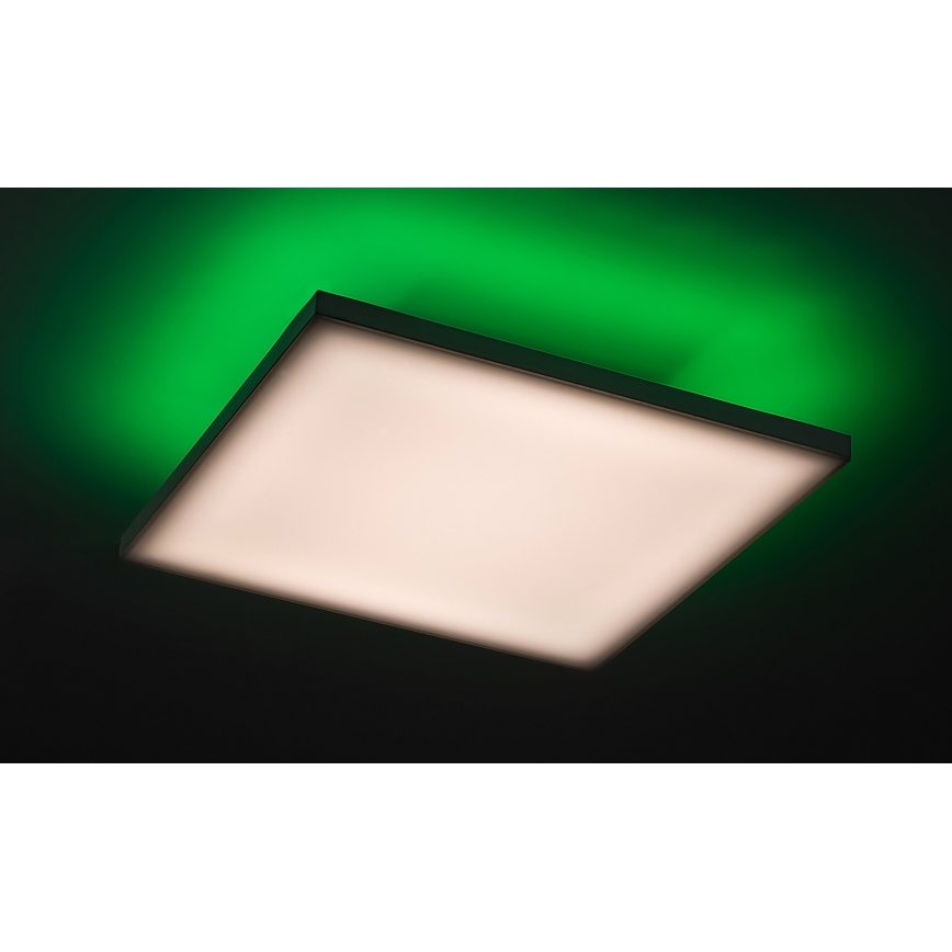 Rabalux - Himmennettävä LED-RGB-kattovalaisin LED/18W/230V 3000-6500K 30x30 cm + kauko-ohjaus