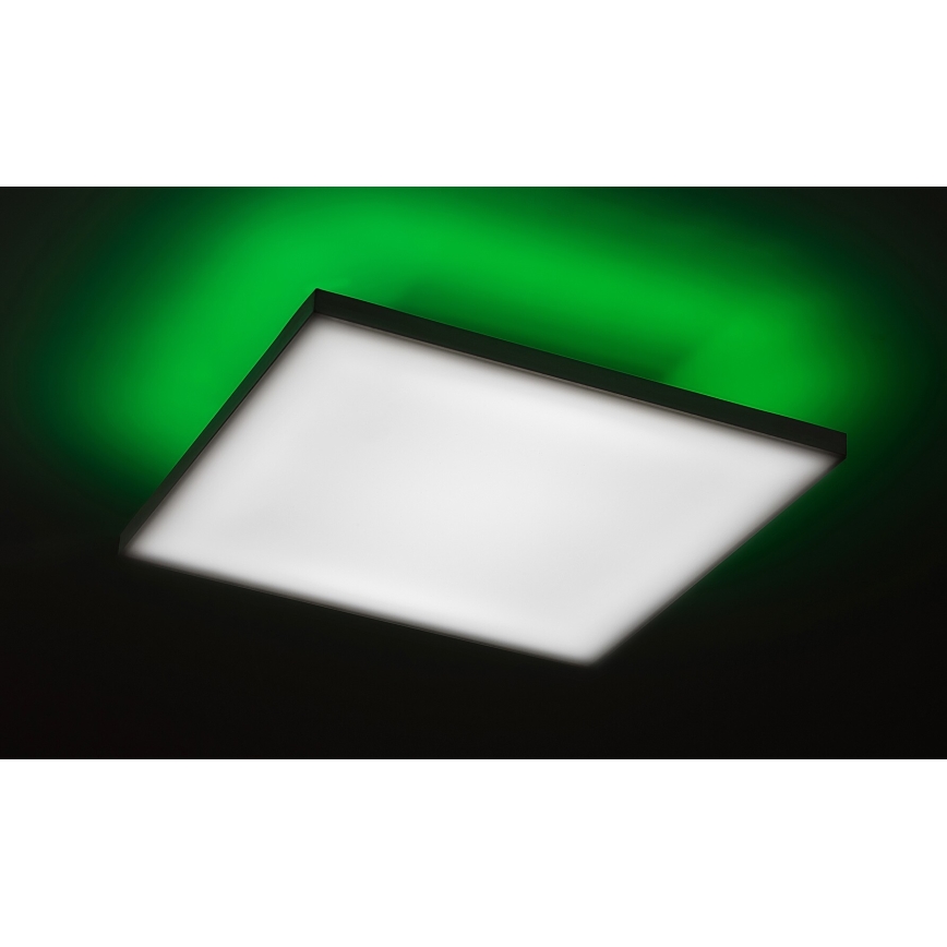 Rabalux - Himmennettävä LED-RGB-kattovalaisin LED/18W/230V 3000-6500K 30x30 cm + kauko-ohjaus