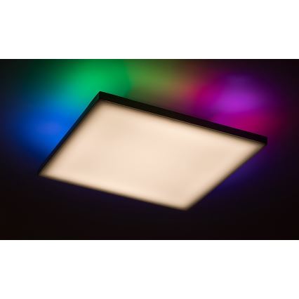 Rabalux - Himmennettävä LED-RGB-kattovalaisin LED/18W/230V 3000-6500K 30x30 cm + kauko-ohjaus