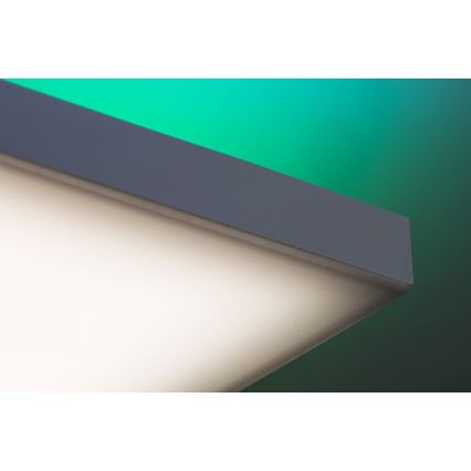 Rabalux - Himmennettävä LED-RGB-kattovalaisin LED/18W/230V 3000-6500K 30x30 cm + kauko-ohjaus