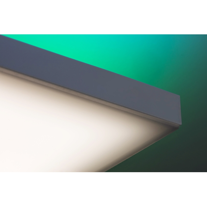 Rabalux - Himmennettävä LED-RGB-kattovalaisin LED/18W/230V 3000-6500K 30x30 cm + kauko-ohjaus