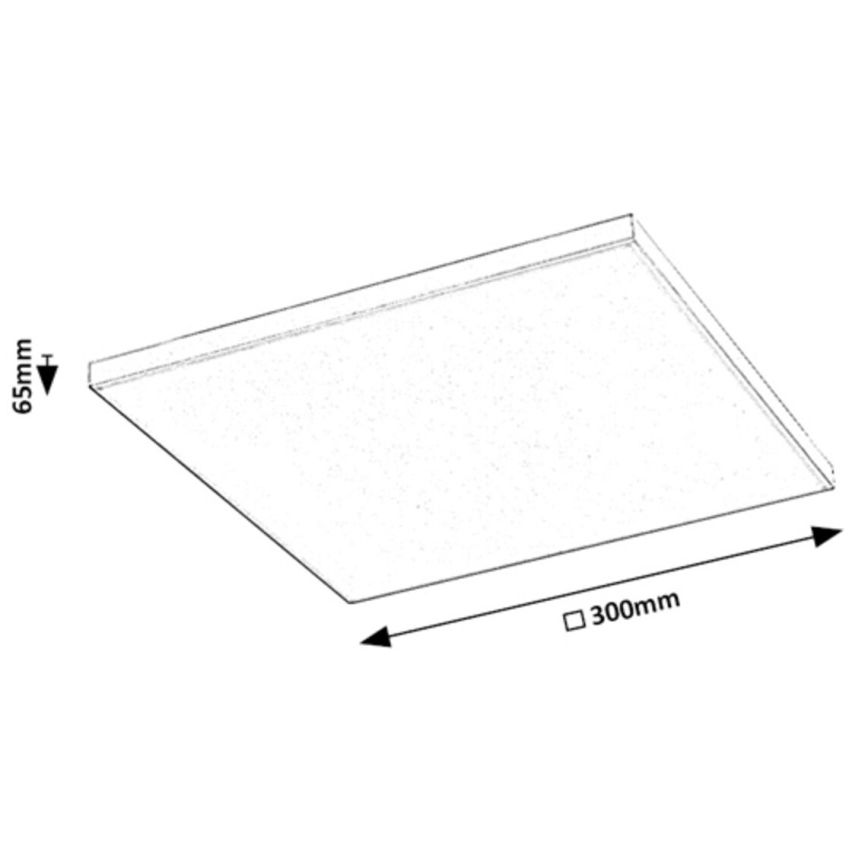 Rabalux - Himmennettävä LED-RGB-kattovalaisin LED/18W/230V 3000-6500K 30x30 cm + kauko-ohjaus