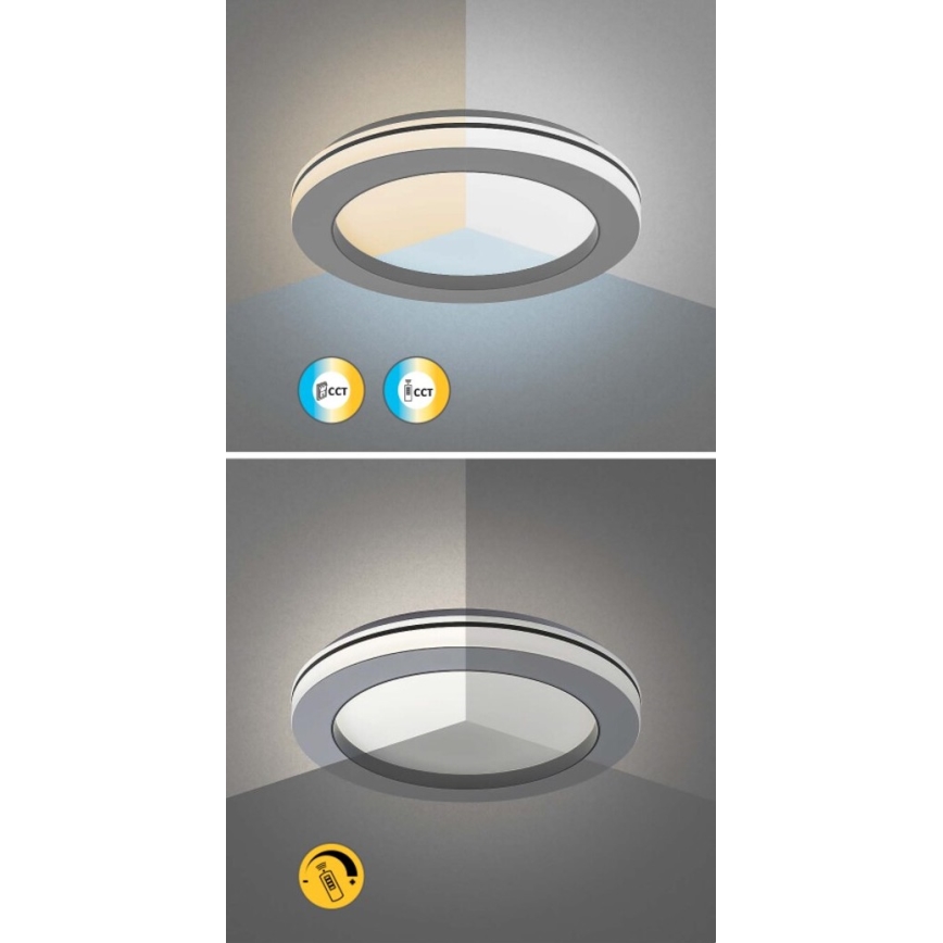 Rabalux - Himmennettävä LED-kattovalaisin LED/47W/230V 3000-6500K + kauko-ohjaus