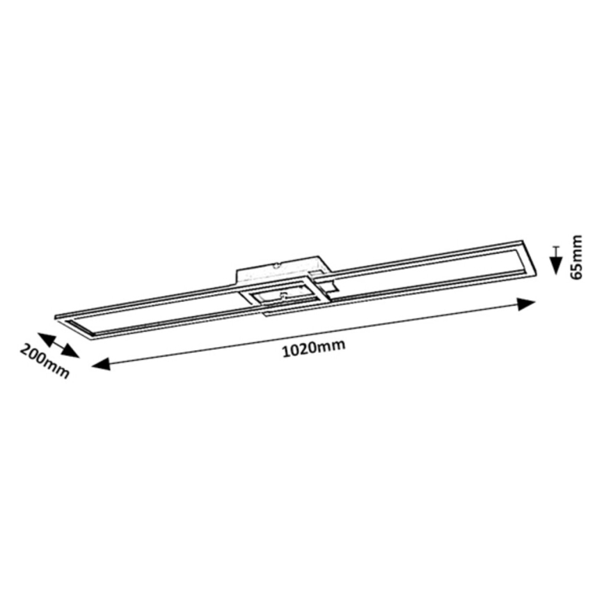 Rabalux - Himmennettävä LED-kattovalaisin LED/38W/230V 3000-6500K Wi-Fi Tuya + kauko-ohjaus