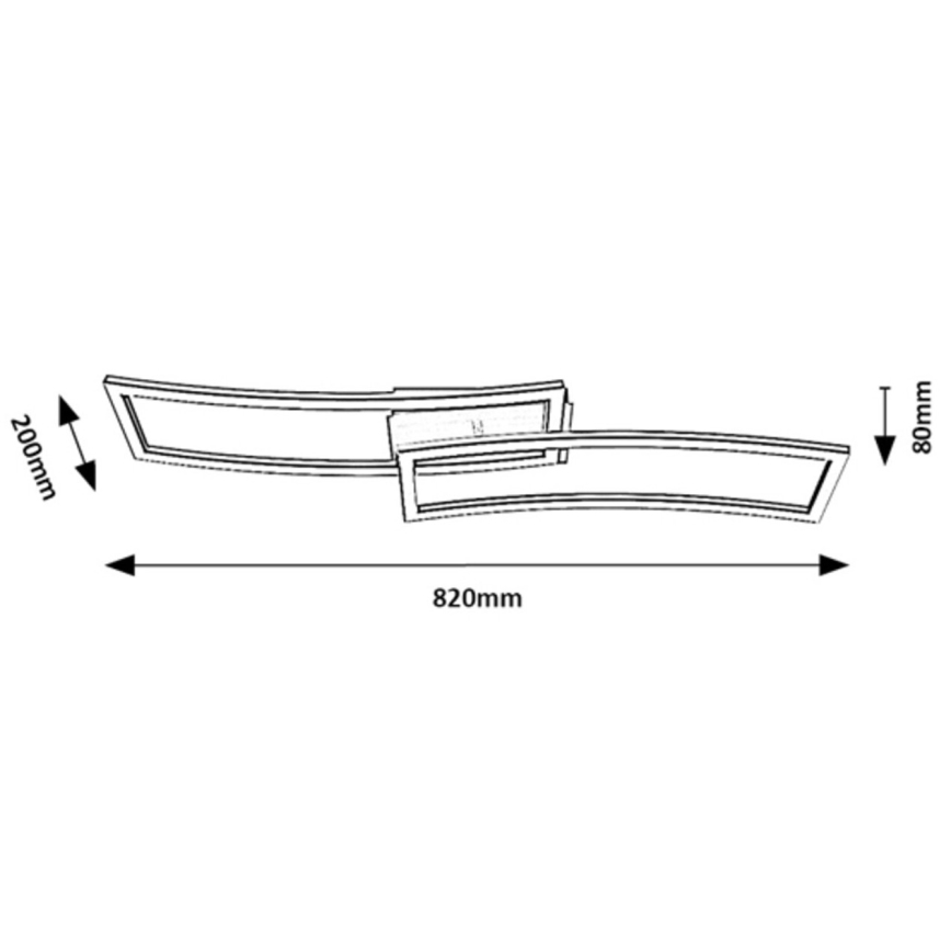 Rabalux - LED-kattovalaisin LED/40W/230V 3000K