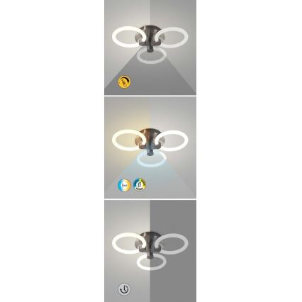 Rabalux - Himmennettävä LED-kattovalaisin LED/21W/230V 3000/4000/6000K + kauko-ohjaus