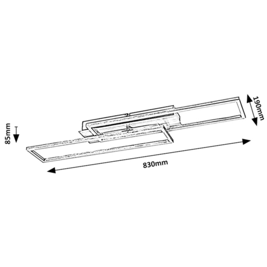 Rabalux - Himmennettävä LED-kattovalaisin LED/40W/230V 4000K