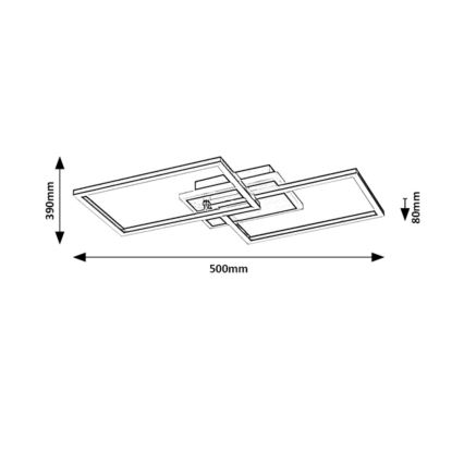 Rabalux - LED-kattovalaisin LED/40W/230V 3000K musta