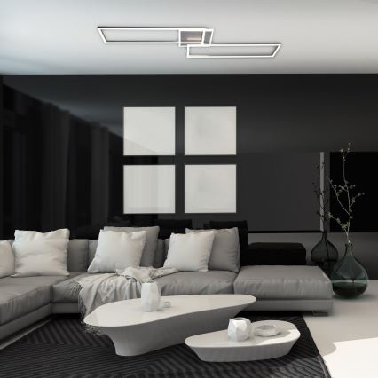Rabalux - Himmennettävä LED-kattovalaisin LED/40W/230V 2700-6500K Wi-Fi Tuya mattakromi + kauko-ohjaus