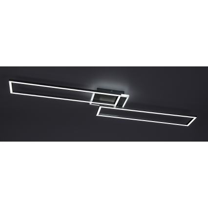 Rabalux - Himmennettävä LED-kattovalaisin LED/40W/230V 2700-6500K Wi-Fi Tuya mattakromi + kauko-ohjaus