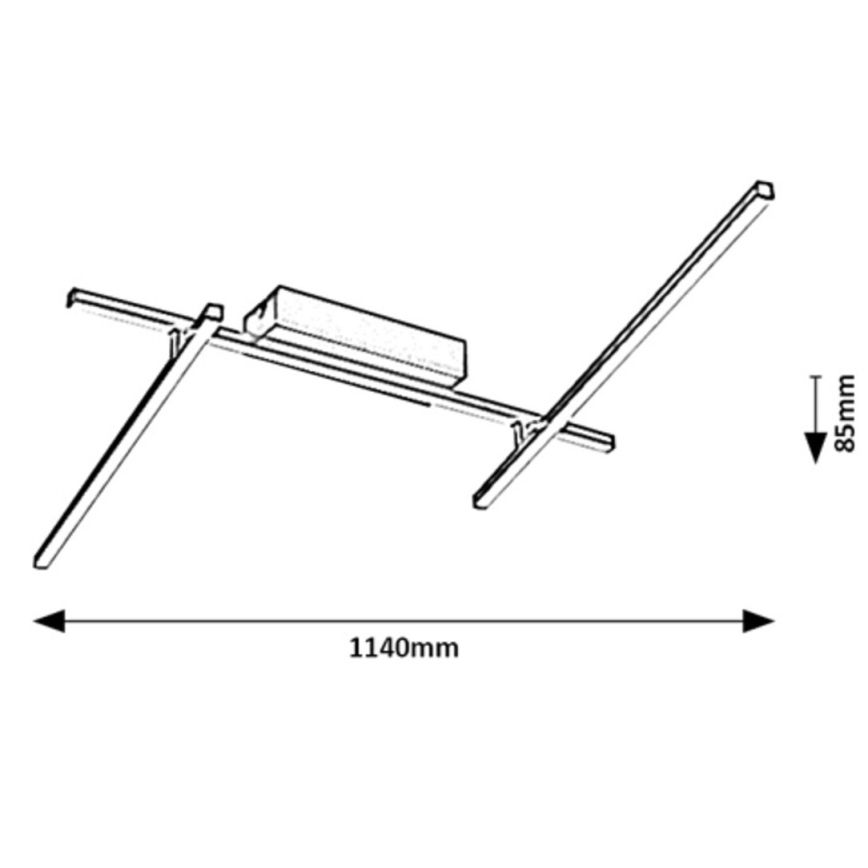 Rabalux - LED-kattovalaisin LED/24W/230V 4000K