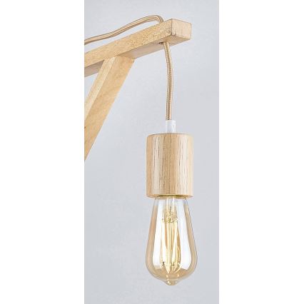 Rabalux - Seinävalaisin 1xE27/60W/230V pyökki