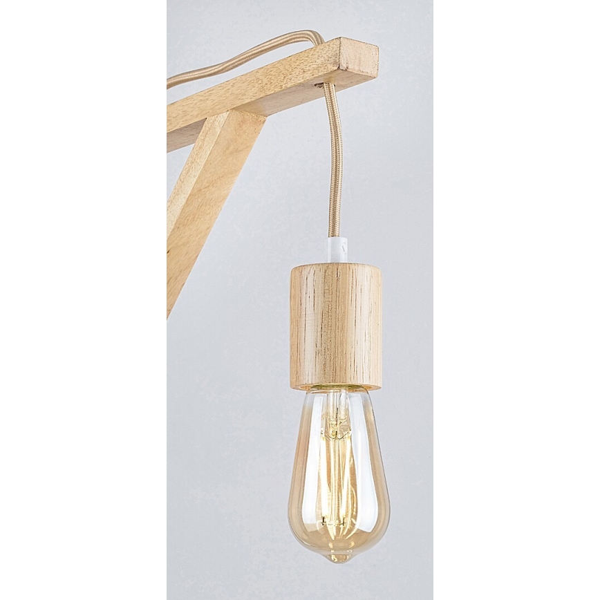 Rabalux - Seinävalaisin 1xE27/60W/230V pyökki