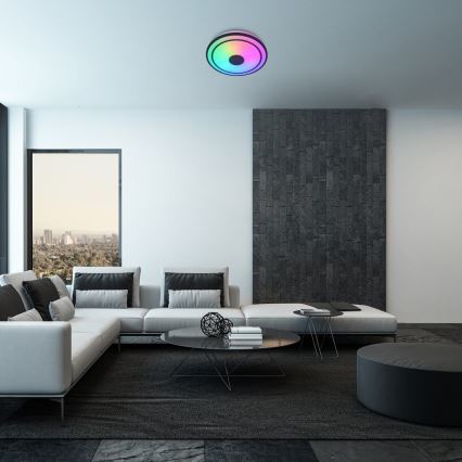 Rabalux - LED RGB Himmennettävä kattovalo kaiuttimella LED/24W/230V 3000-6500K + kauko-ohjaus