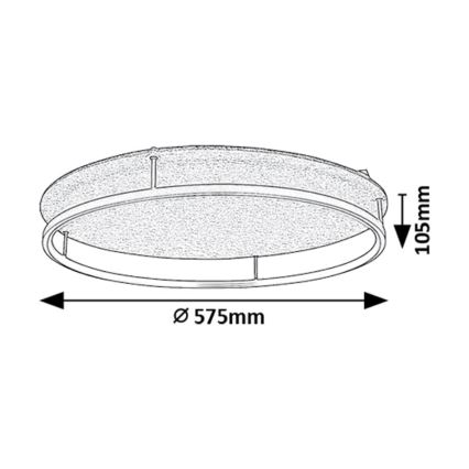 Rabalux - LED-kattovalaisin LED/40W/230V 3000/4000K
