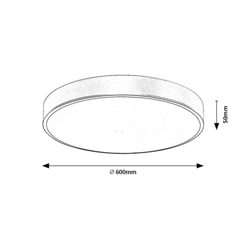 Rabalux - Himmennettävä LED-kattovalaisin LED/60W/230V 3000-6000K + kauko-ohjaus