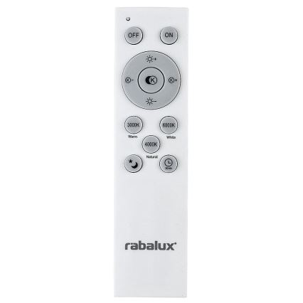 Rabalux - Himmennettävä LED-kattovalaisin LED/60W/230V 3000-6000K + kauko-ohjaus