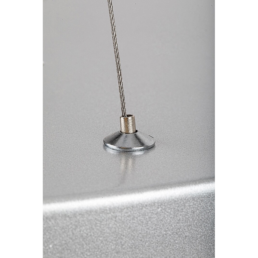 Rabalux - LED-kattokruunu johdossa LED/36W/230V 4000K hopea