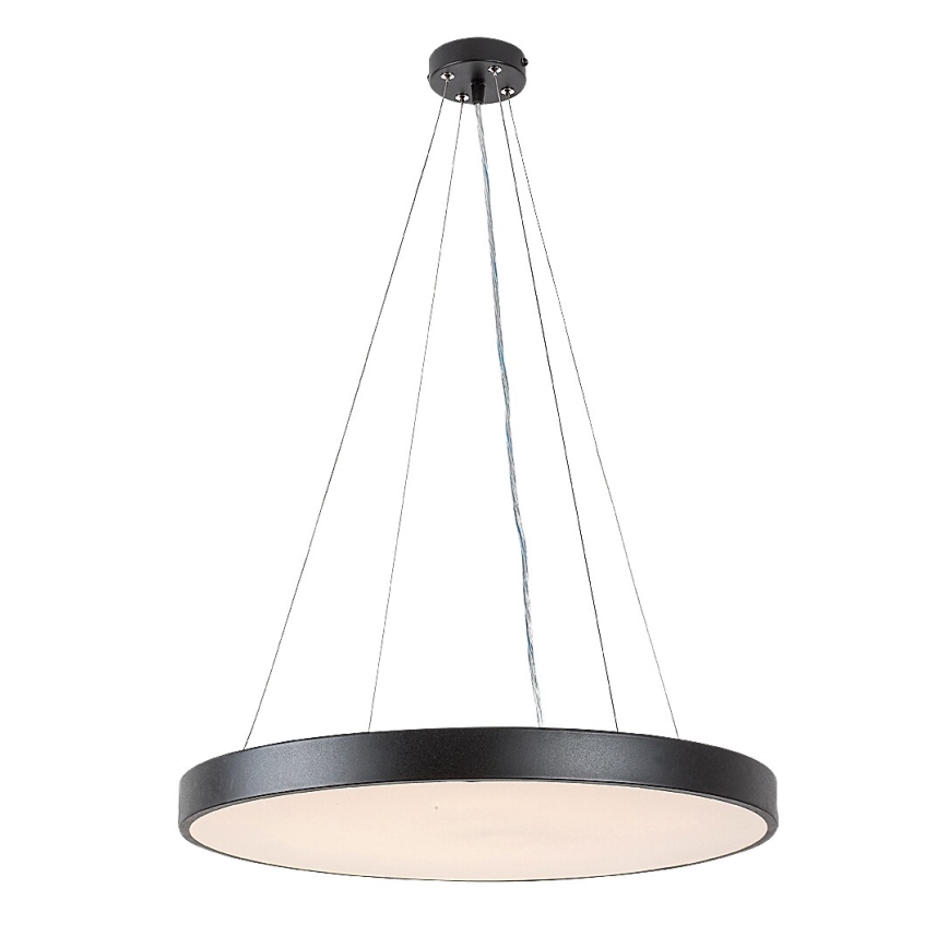 Rabalux - Himmennettävä LED-kattokruunu johdossa LED/60W/230V 3000-6000K musta + kauko-ohjaus