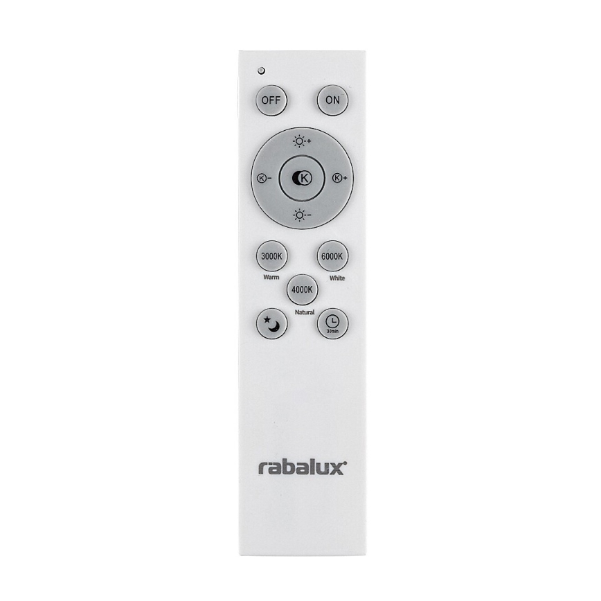 Rabalux - Himmennettävä LED-kattokruunu johdossa LED/60W/230V 3000-6000K musta + kauko-ohjaus