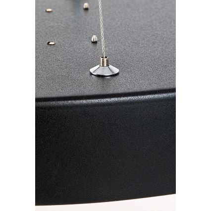 Rabalux - LED himmennettävä kattokruunu johdolla LED/60W/230V 3000-6000K musta + kaukosäädin