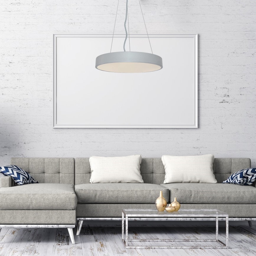 Rabalux - Himmennettävä LED-kattokruunu johdossa LED/60W/230V hopea 3000-6000K + kauko-ohjaus