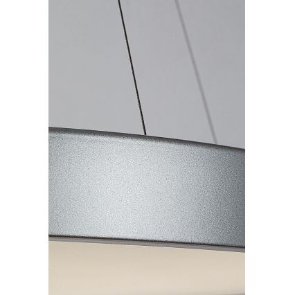 Rabalux - Himmennettävä LED-kattokruunu johdossa LED/60W/230V hopea 3000-6000K + kauko-ohjaus