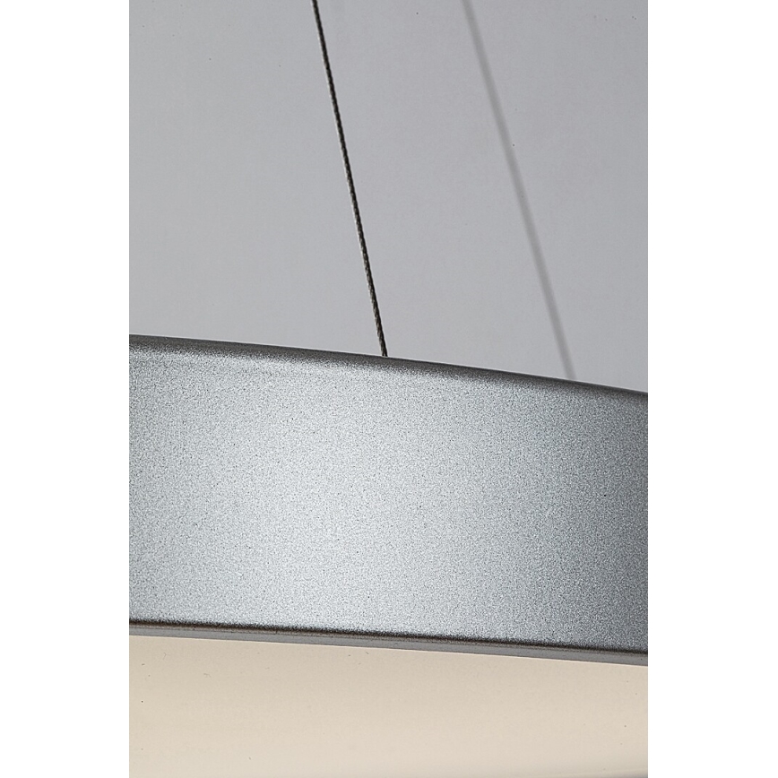 Rabalux - Himmennettävä LED-kattokruunu johdossa LED/60W/230V hopea 3000-6000K + kauko-ohjaus