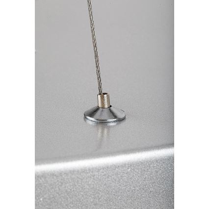 Rabalux - Himmennettävä LED-kattokruunu johdossa LED/60W/230V hopea 3000-6000K + kauko-ohjaus