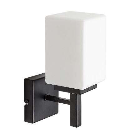 Rabalux - Kylpyhuoneen seinävalaisin 1xE14/10W/230V IP44 musta